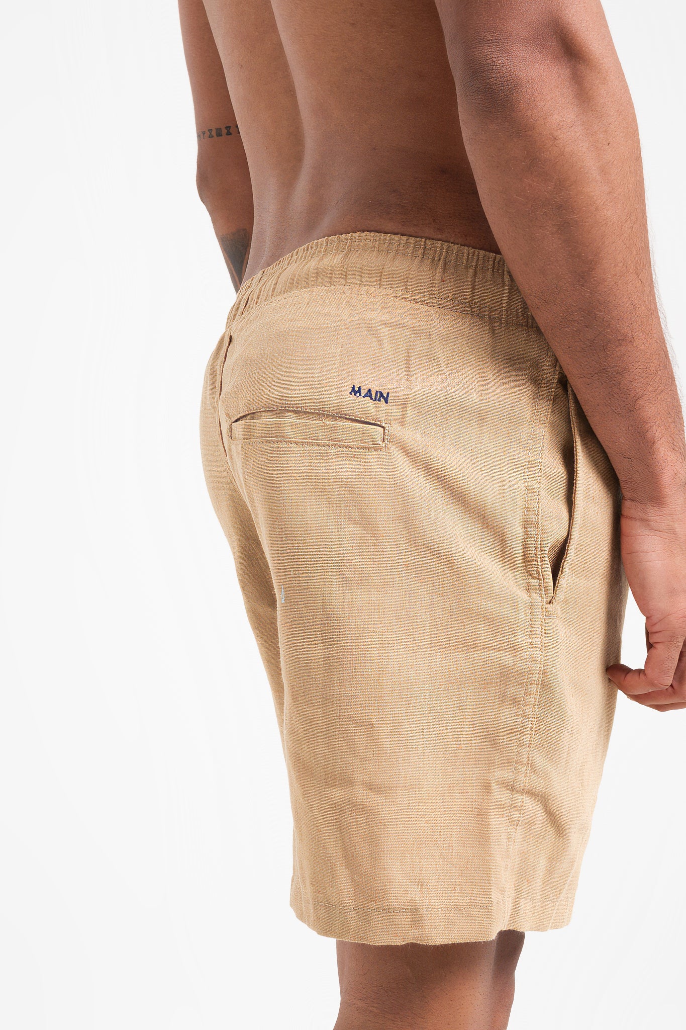 Short de Linho - Bege