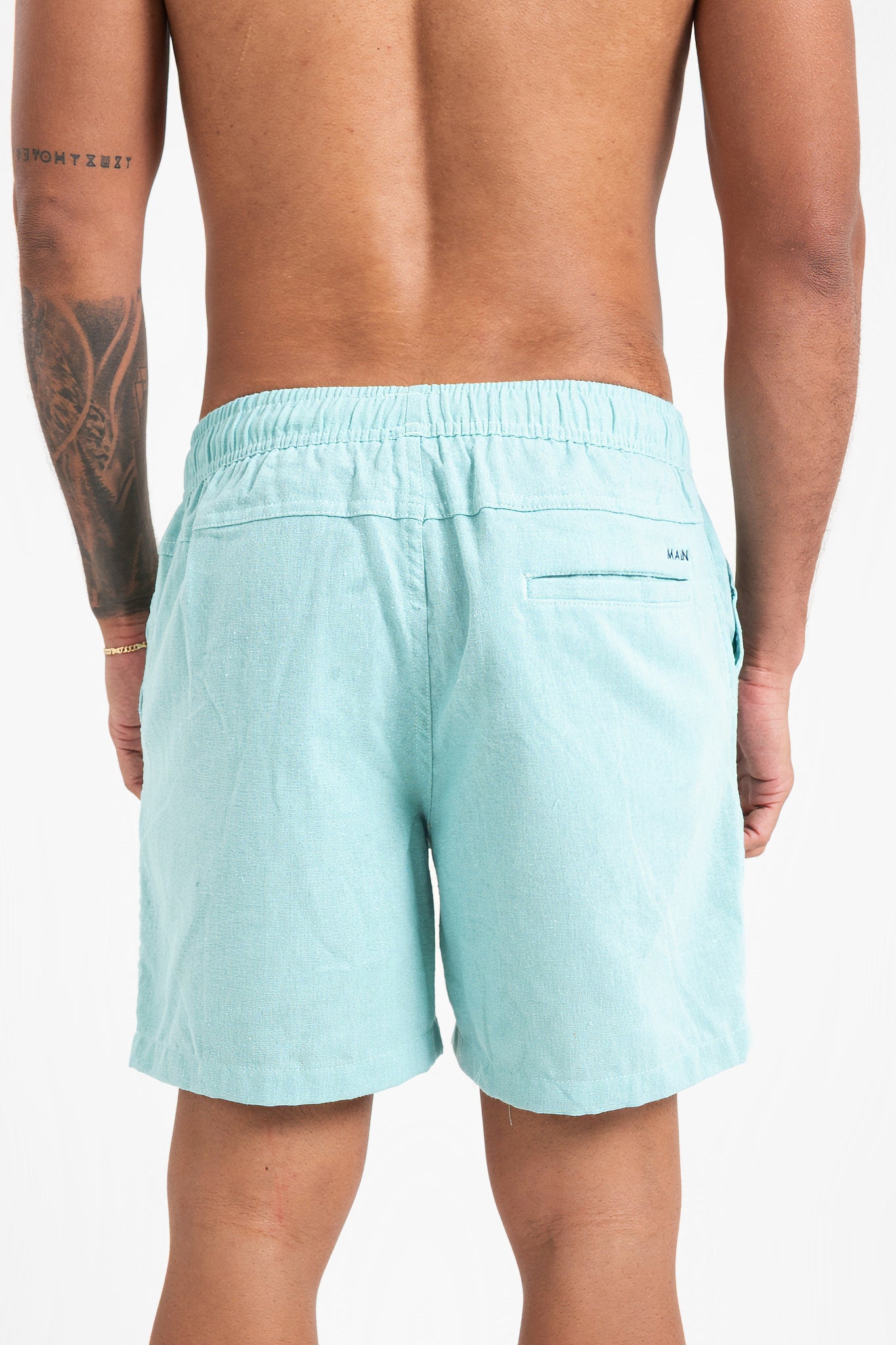 Short de Linho - Verde Ciano
