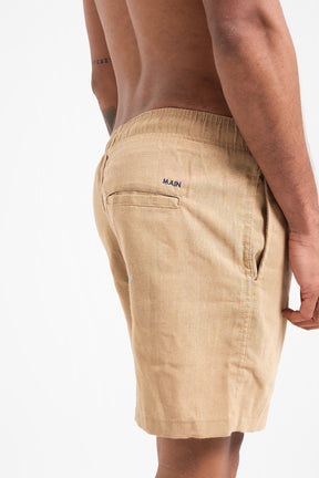 Short de Linho - Bege