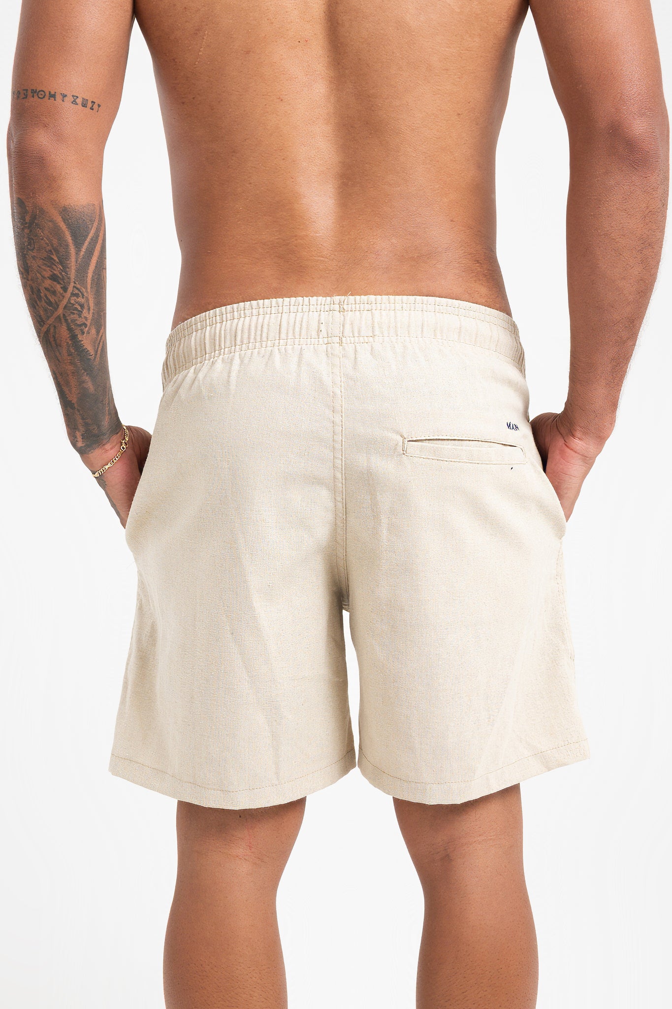Short de Linho - Natural