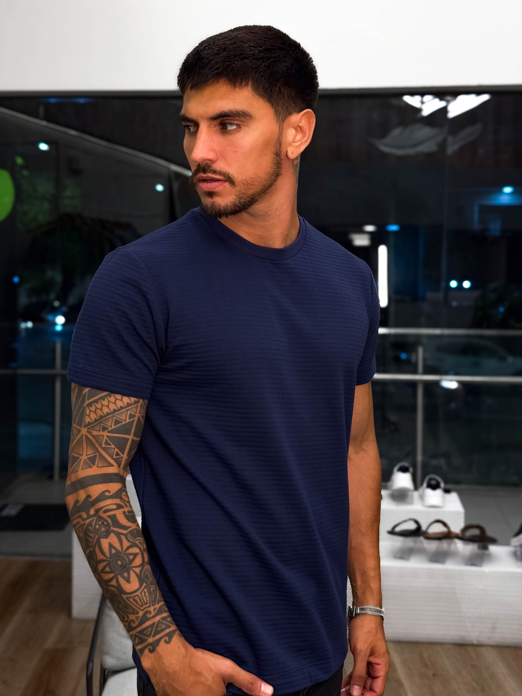 Camisa Tricot - Marinho