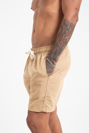 Short de Linho - Bege