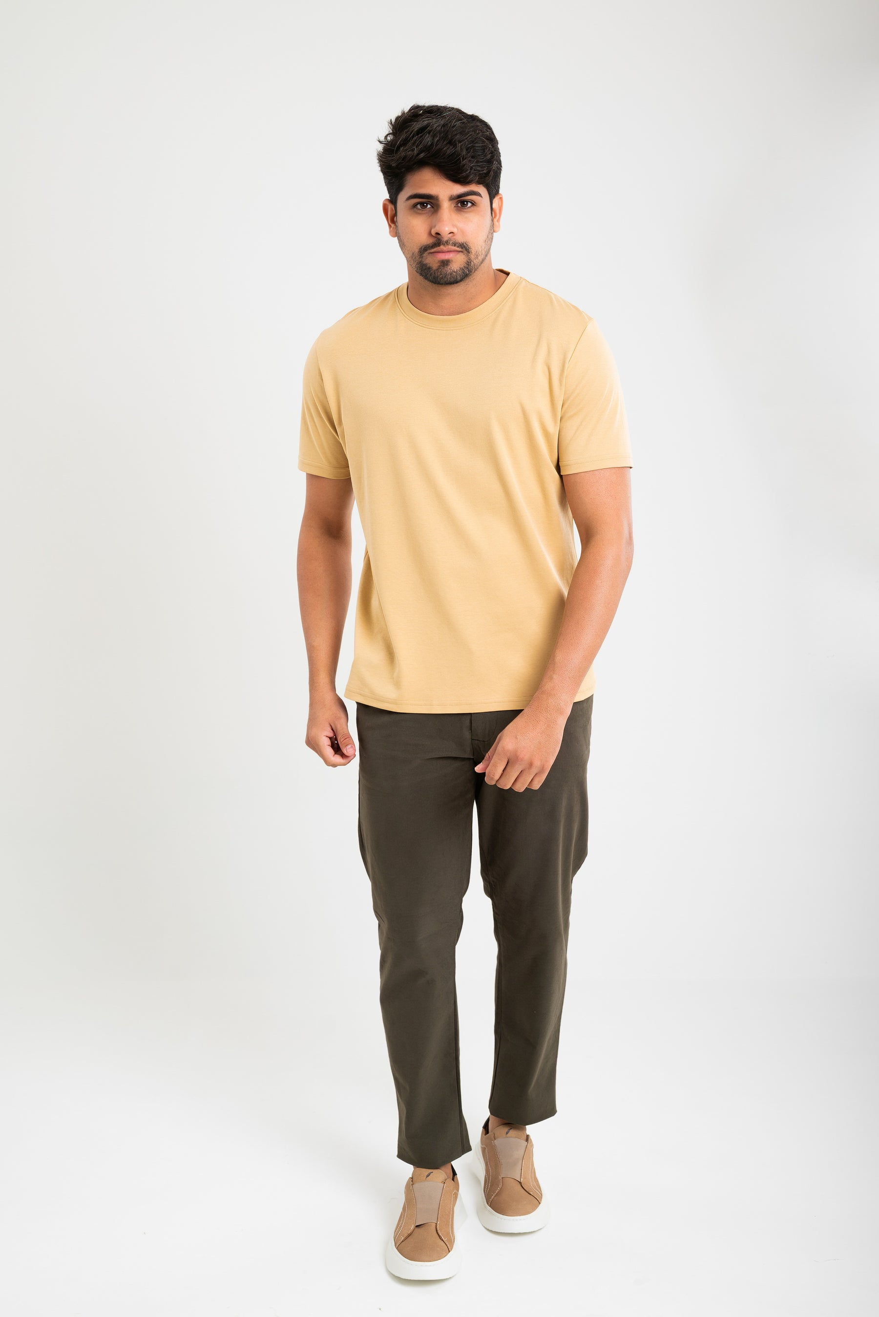 Camisa Em Algodão Pima - Bege