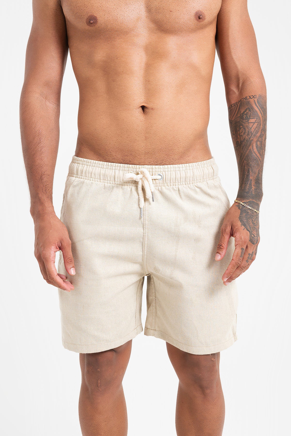 Short de Linho - Natural